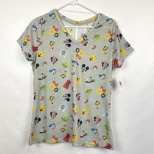 NWT Walt Disney World Women's Size L Mickey Mouse & Friends 2020 V-Neck T-Shirt